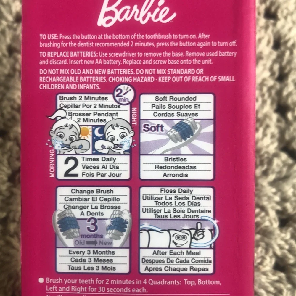 Barbie Pink Sonic Powered Toothbrush